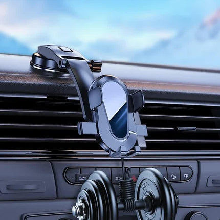 Red and Black Universal Car Phone Mount Holder - 360° Rotation with Upgraded Suction Cup for Dashboard & Windscreen.