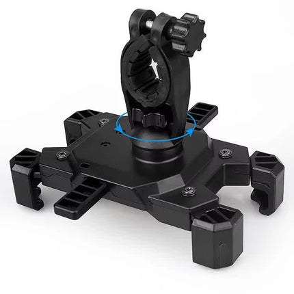 Black Secure Grip Bike Phone Mount - Adjustable 360 Rotation Bicycle Handlebar Holder, Universal Cradle for MTB & Road Cycling.