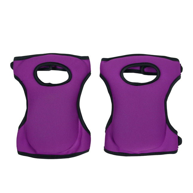 Purple Adjustable Gardening Knee Pads - Comfortable Neoprene Knee Protectors for Weeding & Outdoor Work.