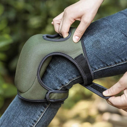 Purple Adjustable Gardening Knee Pads - Comfortable Neoprene Knee Protectors for Weeding & Outdoor Work.