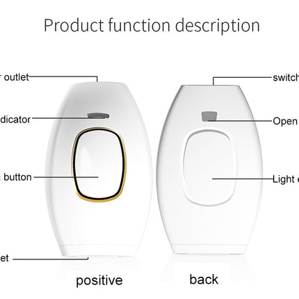 Advanced IPL 881 Laser Hair Removal Device - Sleek Home Use Electric Depilator for Women.