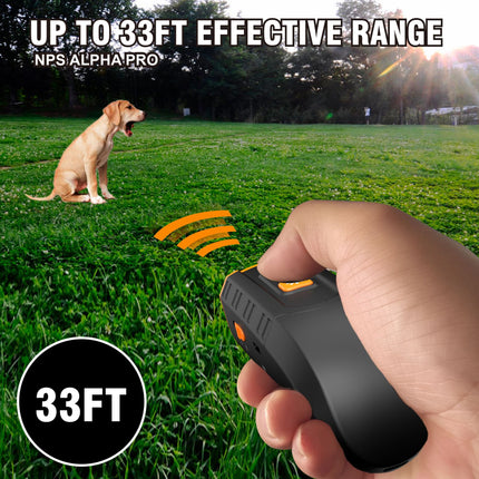 Portable 3-Core Ultrasonic Dog Repeller - High-Power Bark Control with Flash.