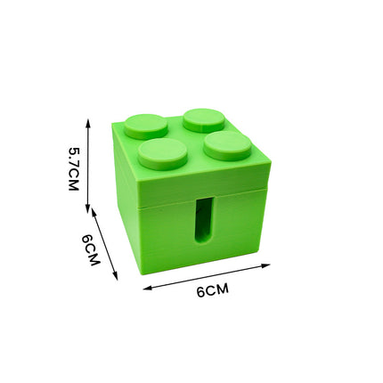 Playful Building Block Desk Cable Holder - Creative Cord Organizer Tidy, 2-Pack.