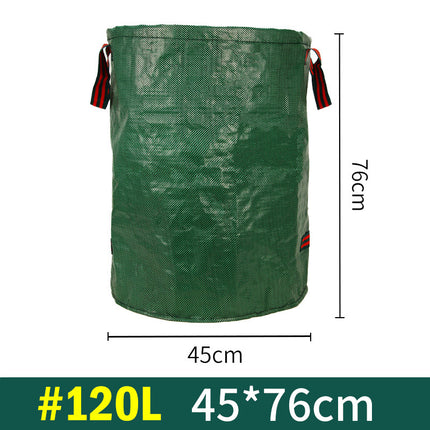 2PCS 120L(45cm*76cm) Heavy-Duty Foldable Garden Leaf Bag - Large-Capacity Horizontal Dustpan.