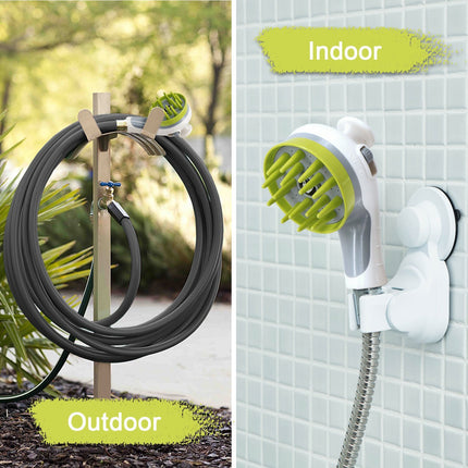 Blue Ultimate Pet Bathing Showerhead - Dog-Friendly Pressure-Boost Spray with Foamer.