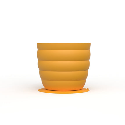 Yellow Large Anti-Choke Slow Feeder Dog Bowl - Non-Slip, Spill-Resistant Pet Feeding Dish.