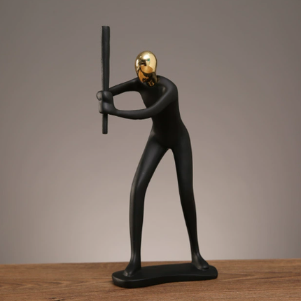 Collectible Sports Figurine Blind Box - Modern Resin Athlete Statue for Home Office Decor.