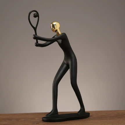Collectible Sports Figurine Blind Box - Modern Resin Athlete Statue for Home Office Decor.