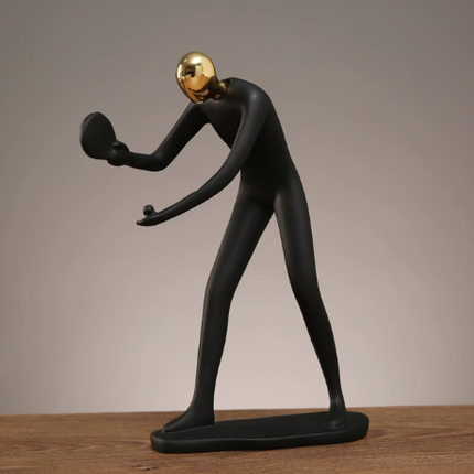 Collectible Sports Figurine Blind Box - Modern Resin Athlete Statue for Home Office Decor.