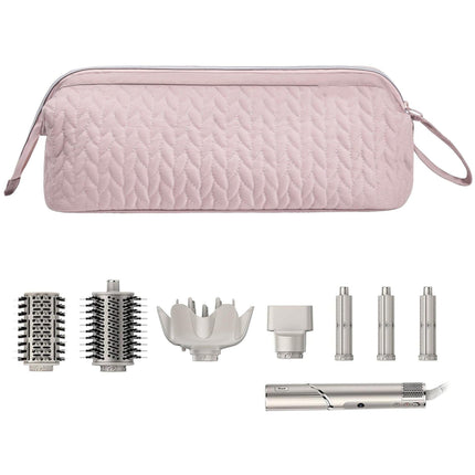 Pink Hair Styler Travel Case - Protective Storage Organizer Bag for Dryer, Curling Iron & Accessories.