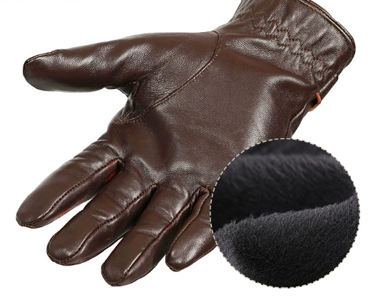 XL Black Premium Men's Genuine Sheepskin Leather Driving & Cycling Gloves.