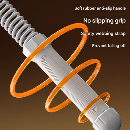Black Heavy Cordless Battle Rope - Portable Weighted Fitness Rope for Home Gym Strength & Cardio Training.