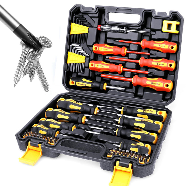 72-Piece Professional Precision Screwdriver Set - Magnetic Repair Tool Kit for Electronics, PC & Home Appliances.