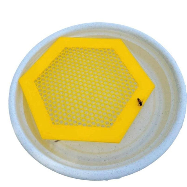 2PCS L 210x180x3.5mm Yellow Floating Bee Saver Waterer - Safe Drinking Platform for Garden Ponds & Bird Baths.