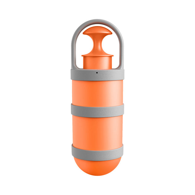 Orange and grey Hygienic Portable Dog Pooper Scooper with Integrated Bag Dispenser - Effortless Pet Waste Cleanup.