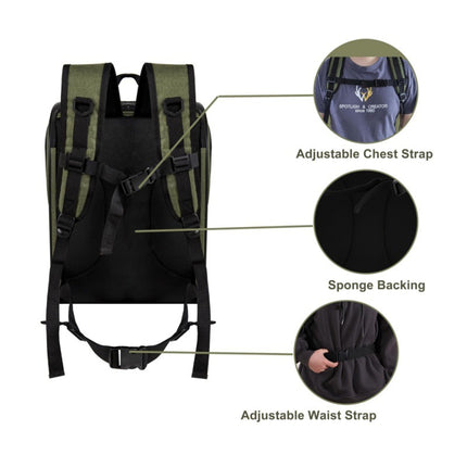 Green Breathable Comfort Pet Travel Backpack.