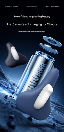 Blue Advanced Electric Kegel Trainer - Unisex PC Muscle Exerciser.