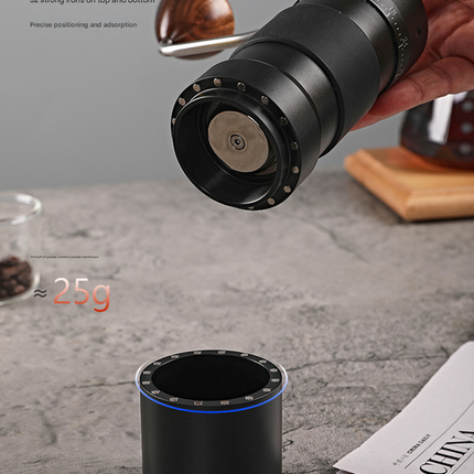 Black Premium 7-Star Manual Coffee Grinder - Portable Bean Mil(R50pro).