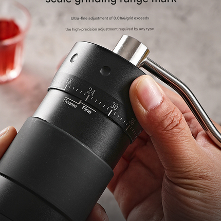 Grey Premium 7-Star Manual Coffee Grinder - Portable Bean Mil(R50pro).