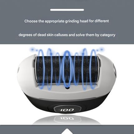 Green Smart Digital Electric Foot File - Automatic Dead Skin Remover.