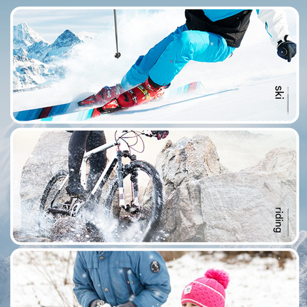 Purple Women's Warm Winter Ski Gloves - Waterproof & Windproof Touchscreen Gloves for Snow Sports.