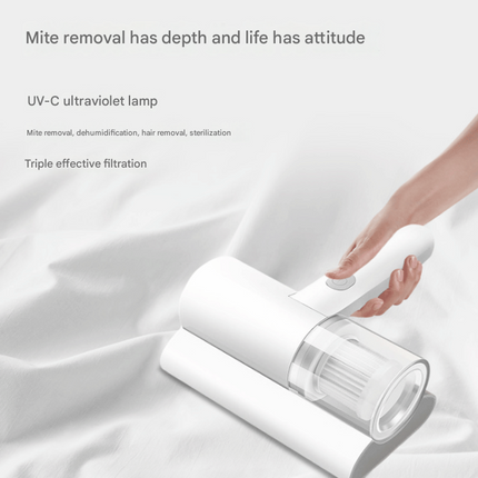 Cordless UV-C Dust Mite Vacuum - Lightweight Handheld Cleaner with HEPA Filtration for Mattresses, Sofas, and Upholstery(7.4V).