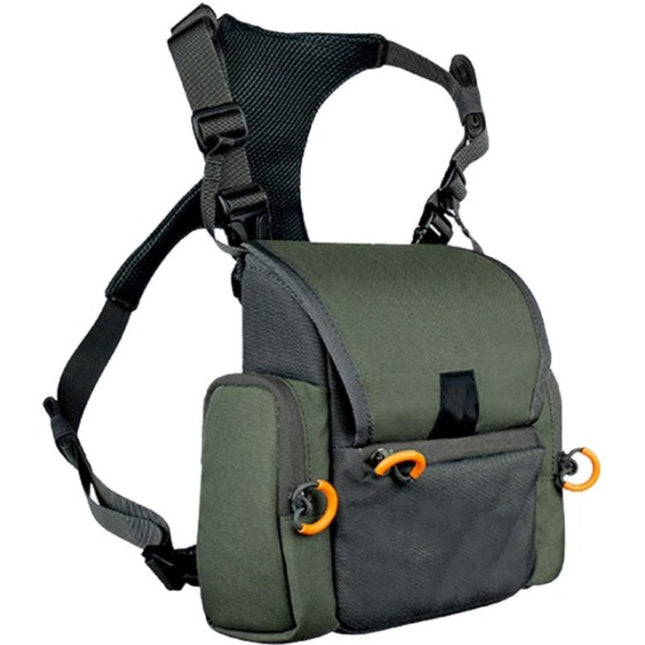 Military green Hot-selling outdoor binoculars backpack - adjustable camouflage chest bag for hunting.