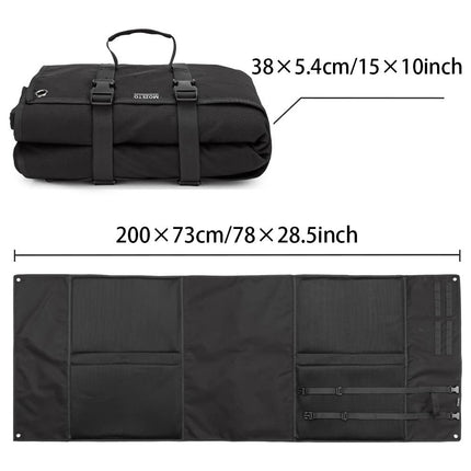 Green Portable Tactical Shooting Mat - Lightweight Roll-Up Ground Pad for Outdoor Range & Hunting.