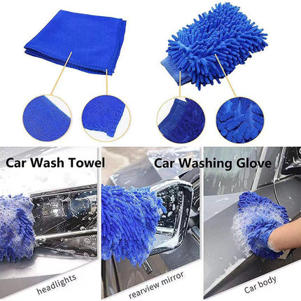 29-Piece set Ultimate Car Detailing Kit - Drill Brush & Polishing Pad Set for Car Interior, Wheels, and Exterior Cleaning.