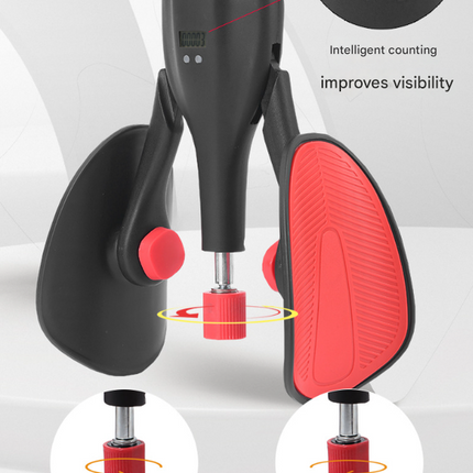 Black Smart Kegel & Thigh Trainer with Digital Counter | Adjustable Resistance Pelvic Floor Strengthener for Home Workouts.