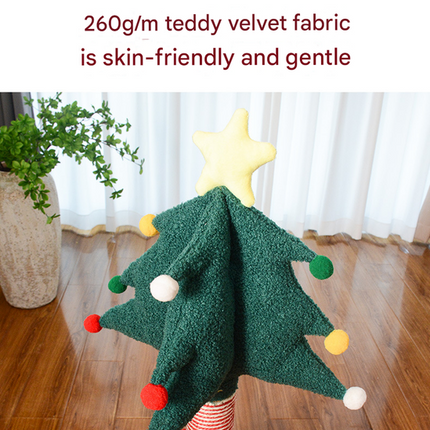 Festive Christmas Tree Cat Scratcher & Condo | 2-in-1 Sisal Post with Cozy Hideaway Bed.
