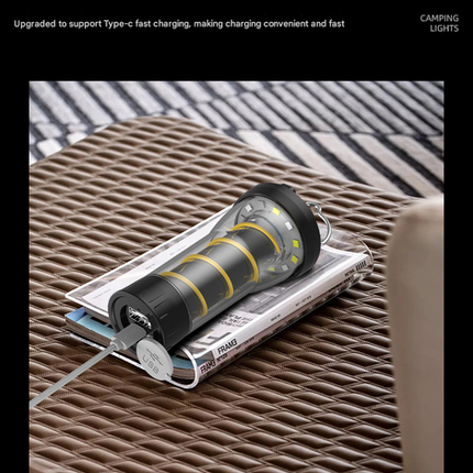 Vintage Lighthouse LED Camping Lantern | 5-Mode Rechargeable Light with Tripod.