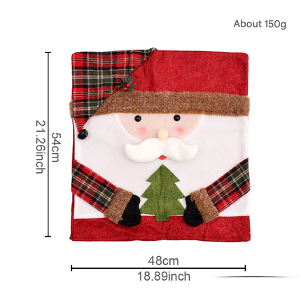 Festive Christmas Dining Chair Covers | Santa, Snowman & Reindeer Character Slipcovers.
