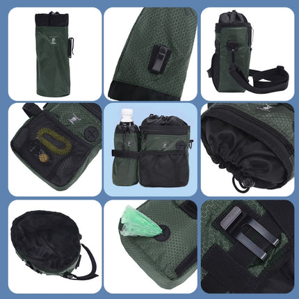 Multi-Functional Dog Training Pouch - Hands-Free Treat & Kibble Bag with Poop Bag Dispenser.