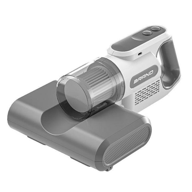 White High-Power Wireless UV Sterilization Mite Removal Vacuum Cleaner - Powerful Suction and Deep Cleaning for Home Use.