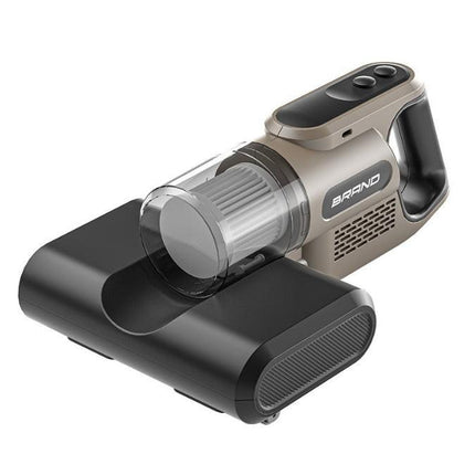 Khaki High-Power Wireless UV Sterilization Mite Removal Vacuum Cleaner - Powerful Suction and Deep Cleaning for Home Use.