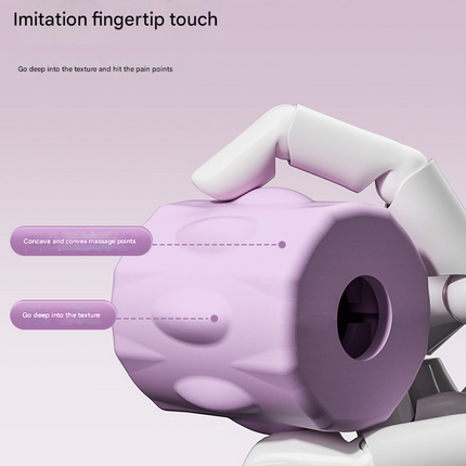 Purple Four-Row Bendable Massage Roller - Muscle Relaxation and Sensory Integration Training for Children.