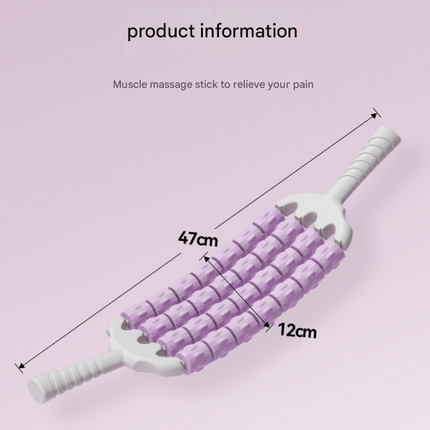 Pink Four-Row Bendable Massage Roller - Muscle Relaxation and Sensory Integration Training for Children.