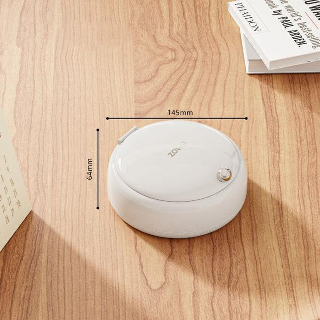 White Modern Portable Sewing Kit - All-in-One Compact Organizer with Magnetic Pin Cushion for Home & Travel.