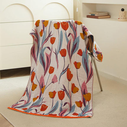 Lily 40S Pure Cotton Gauze Bath Towel - Extra Large, Thick, Soft, and Highly Absorbent for Adults.