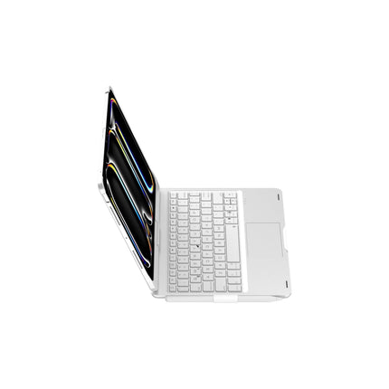 Black Magic Keyboard Case for ipad Air6/Air7 11-inch, Bluetooth Keyboard with RGB Backlight & Precision Trackpad.
