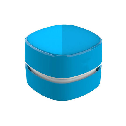 Blue Rechargeable Cordless Mini Desktop Vacuum - Portable Handheld Cleaner for Desk, Keyboard, Crumb & Dust.