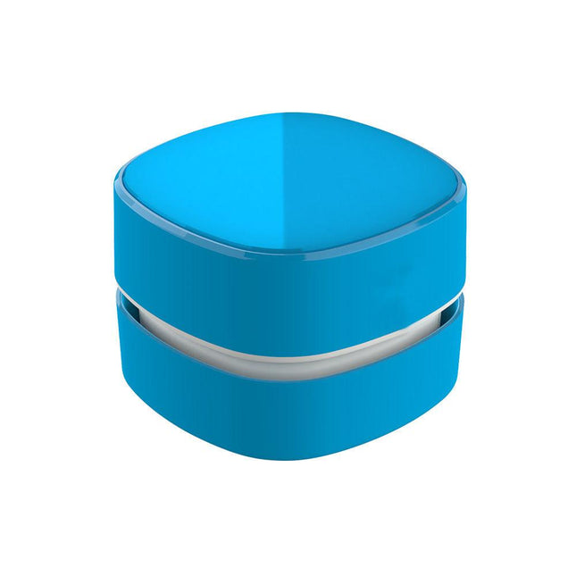 Blue Rechargeable Cordless Mini Desktop Vacuum - Portable Handheld Cleaner for Desk, Keyboard, Crumb & Dust.