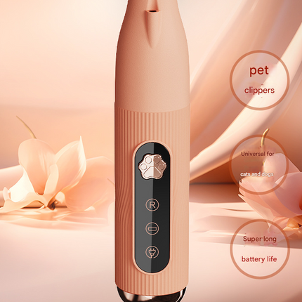 White Precision Pet Paw Trimmer - Waterproof & Rechargeable Grooming Clipper for Dog & Cat Paws, Eyes, and Ears.