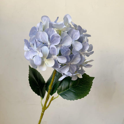 5-Piece Light Blue Premium Lifelike Hydrangea Artificial Flowers- 60cm Long Stem Faux Floral Bouquet for Home, Wedding & Vase Decor.