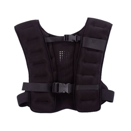 Black Premium Adjustable Weighted Vest for Strength Training, Running, and Cardio Fitness(10KG).