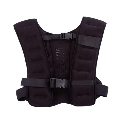 Black Premium Adjustable Weighted Vest for Strength Training, Running, and Cardio Fitness(10KG).