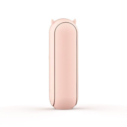 Green 2-in-1 Foldable Mini Fan & Power Bank - Ultra-Compact USB Rechargeable Personal Fan.
