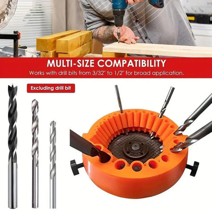 2 PCS Orange Universal Drill Bit Sharpener Attachment - Revive Dull Bits with Your Angle Grinder.