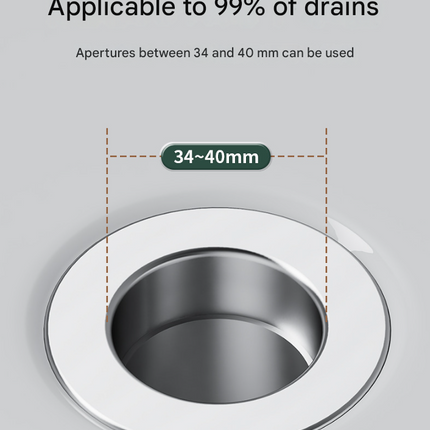 5 PCS Universal Pop-Up Sink Drain Stopper with Anti-Clog Filter Basket - Stainless Steel Hair Catcher & Anti-Odor Plug.